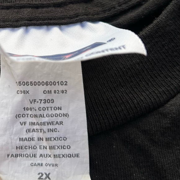 Vintage Y2K Los Angeles Angels Baseball Tshirt Mens 2X Black Flame Red Letters - Picture 5 of 9